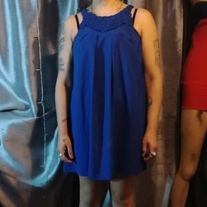 Blue Sleeveless Dress